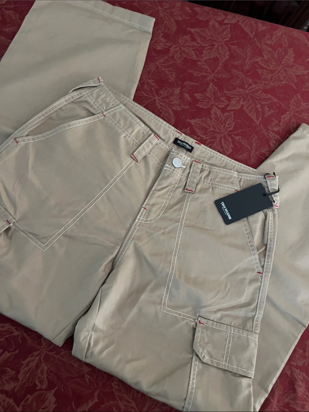 True Religion Women’s Travertine Military SN Cargo Pants NWT 29 - Picture 3 of 7
